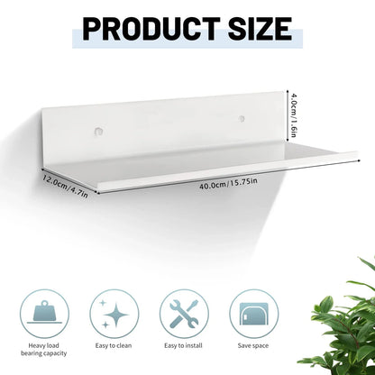 Metal wall shelf