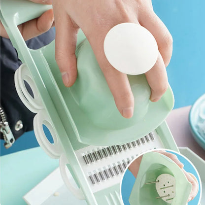 Multifunctional vegetable slicer with handle