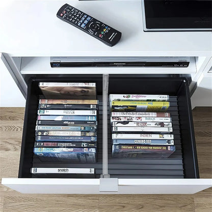 Plastic drawer divider, adjustable, transparent