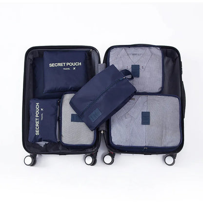 Packing cube set 6 pieces waterproof - suitcase organizer