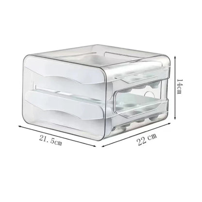 Egg box refrigerator 2 levels with pull-out drawers