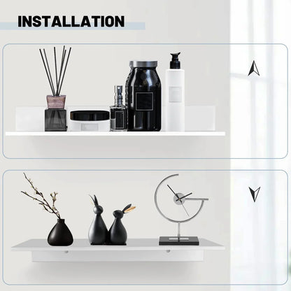 Metal wall shelf