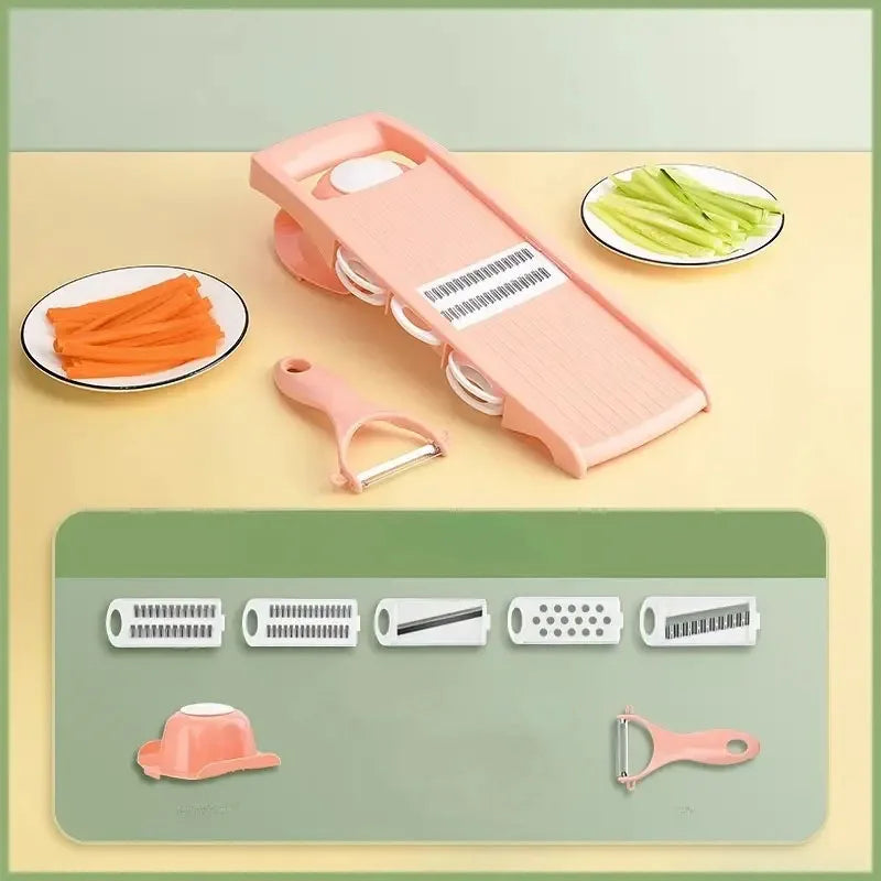 Multifunctional vegetable slicer with handle