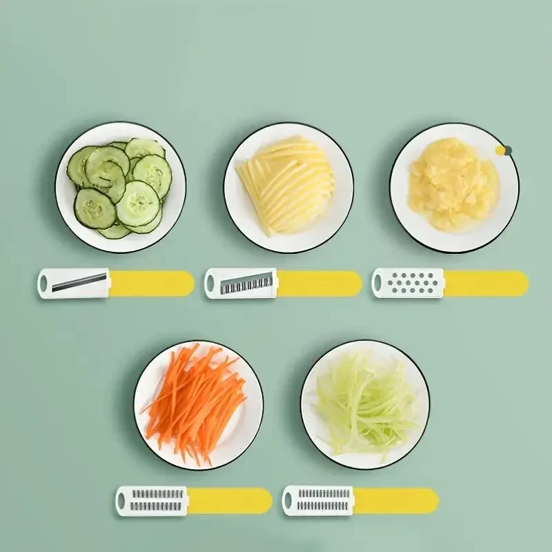 Multifunctional vegetable slicer with handle