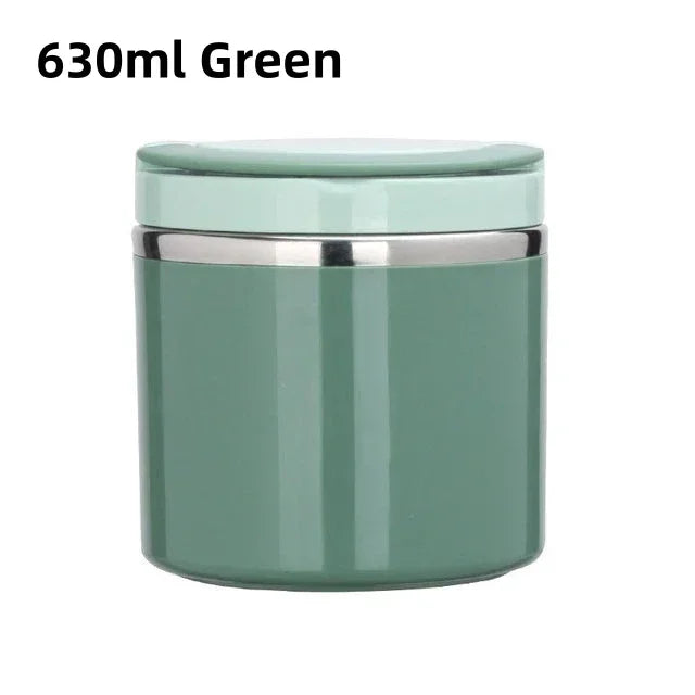 Thermal lunch box stainless steel with handle – leak-proof