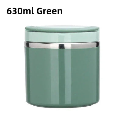 Thermal lunch box stainless steel with handle – leak-proof