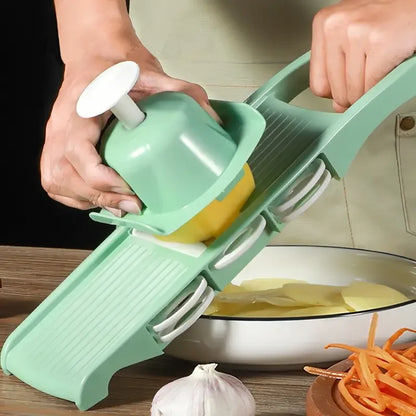 Multifunctional vegetable slicer with handle