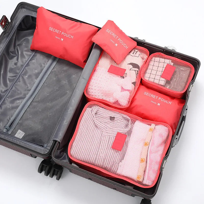 Packing cube set 6 pieces waterproof - suitcase organizer