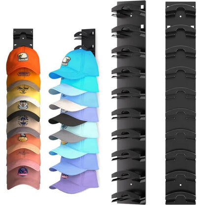 Cap organizer for the wall - 10 caps at hand, no more kinked umbrellas