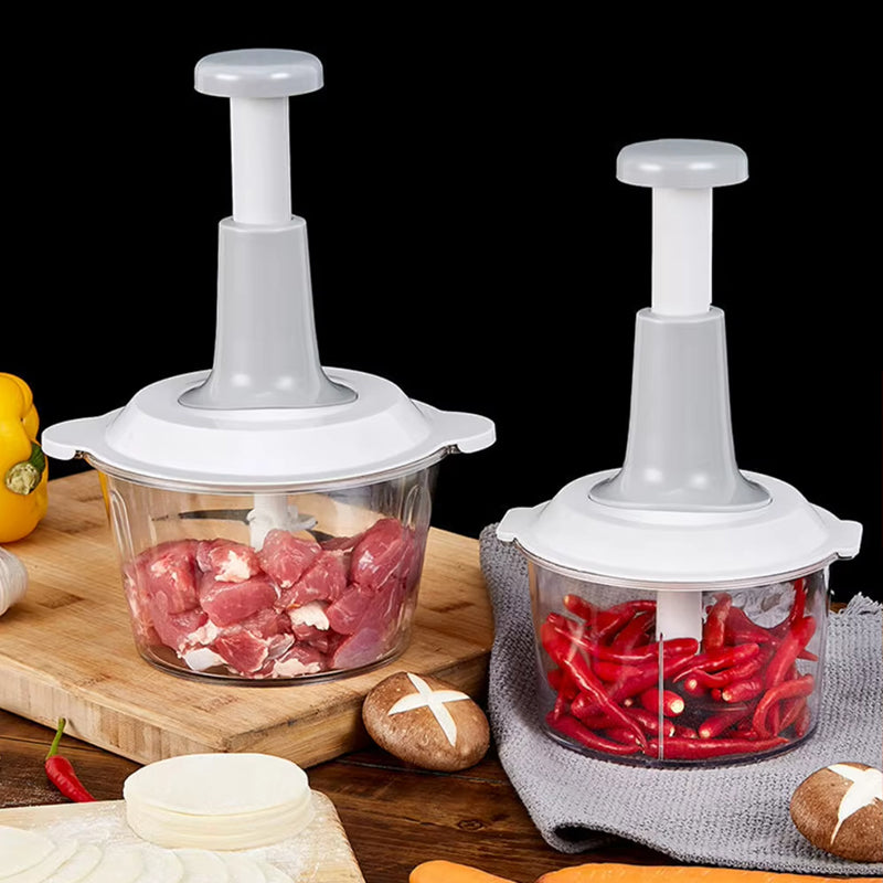 Manual chopper without electricity - stainless steel blades