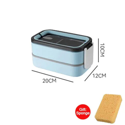 2-Layer Stainless Steel Bento Lunch Box - MealMate