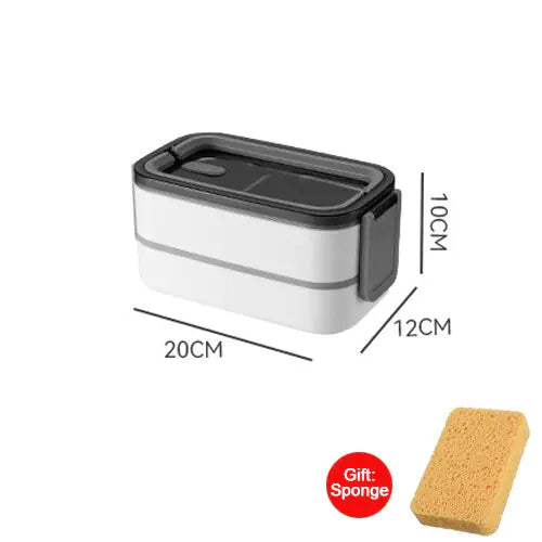 2-Layer Stainless Steel Bento Lunch Box - MealMate
