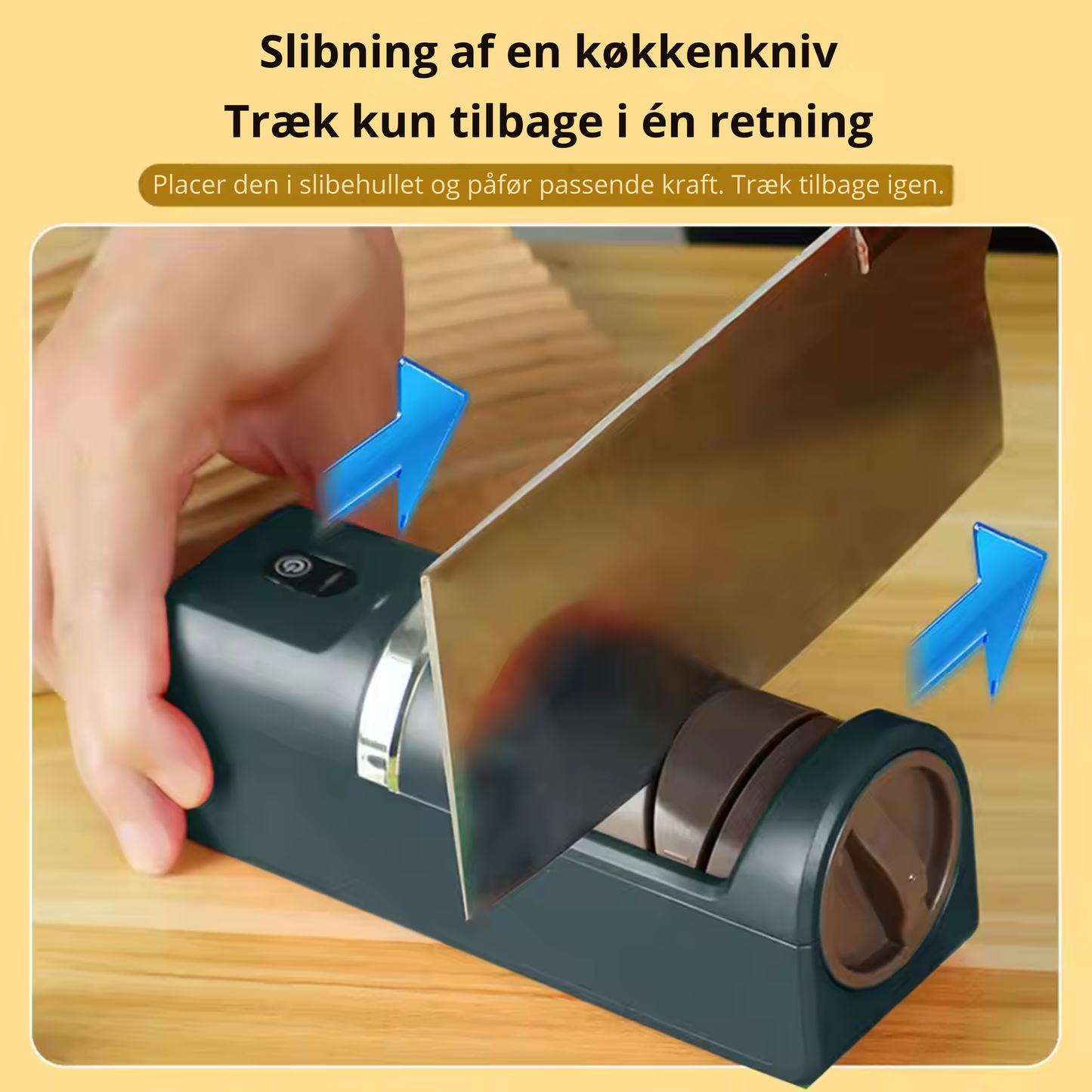 Electric knife sharpener USB rechargeable with battery