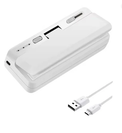 Mini bag sealer, rechargeable & compact