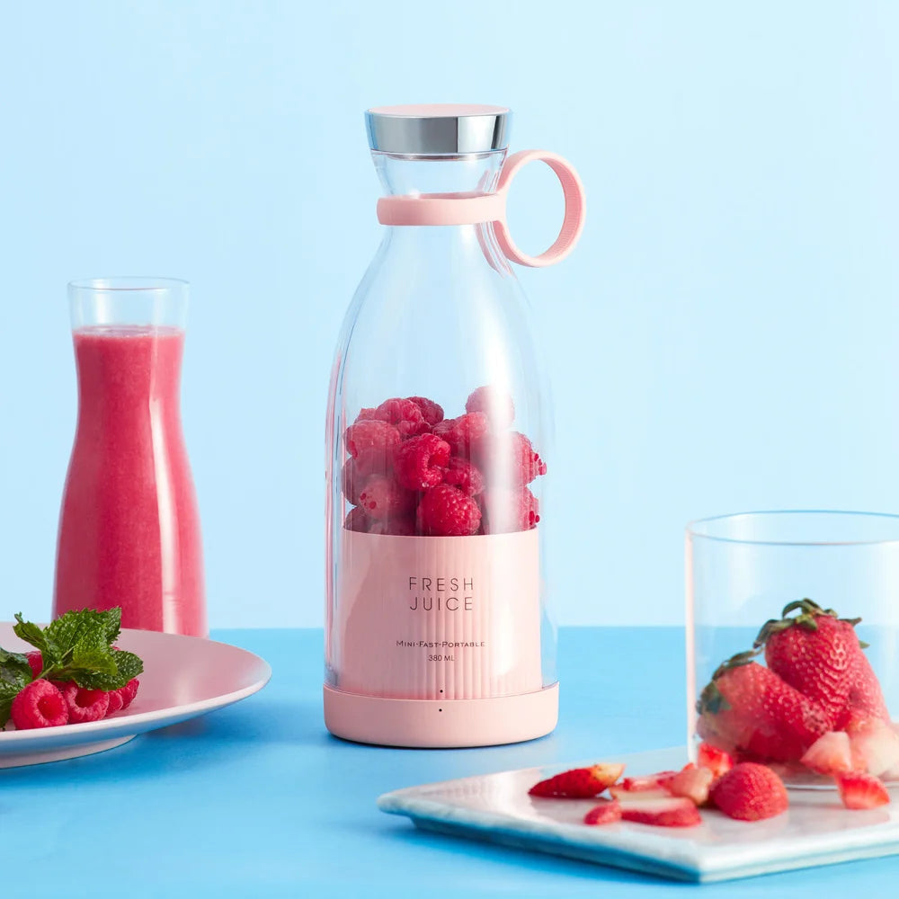 Portable Blender Bottle 420ml - fresh smoothies in seconds, wireless