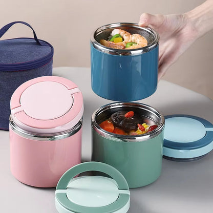 Stainless Steel Insulated Food Container - Leak Proof, 630ml or 1000ml