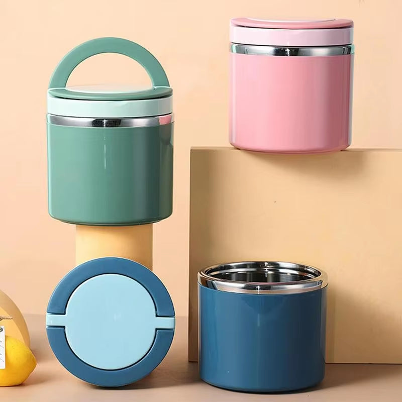 Stainless Steel Insulated Food Container - Leak Proof, 630ml or 1000ml