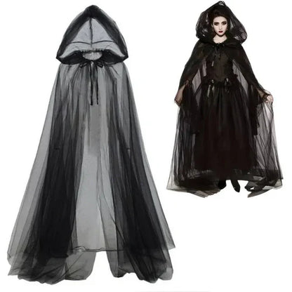 Adults Halloween Hooded Witch Cloak for Women
