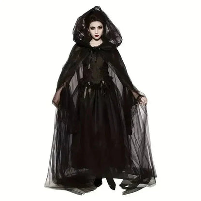 Adults Halloween Hooded Witch Cloak for Women
