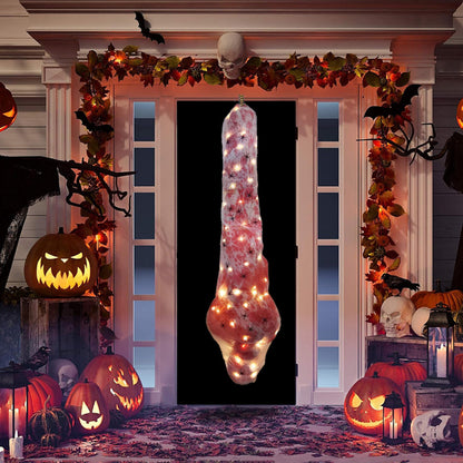 59-Inch Hanging Cocoon Corpse with Integrated Warm String Lights for  Halloween