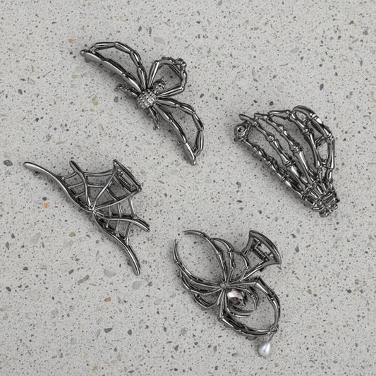 Halloween Accessories Hair Clips Spider Bat Designs