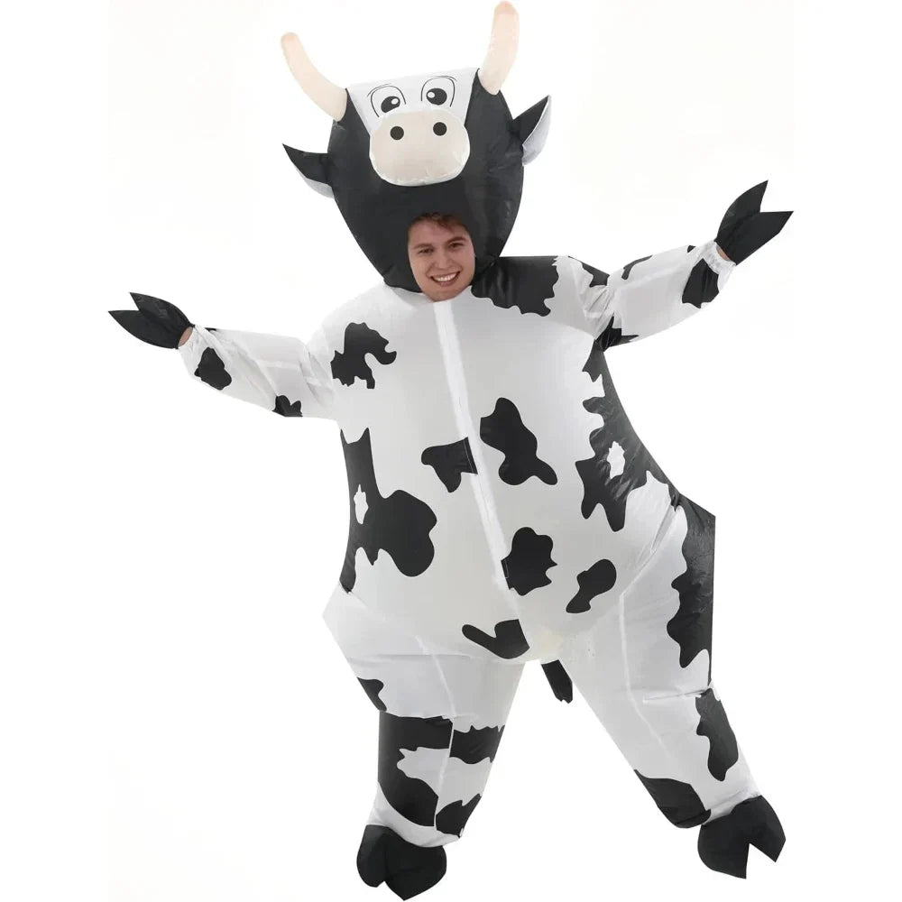 Halloween Costumes Adult Inflatable Funny Cow Outfit