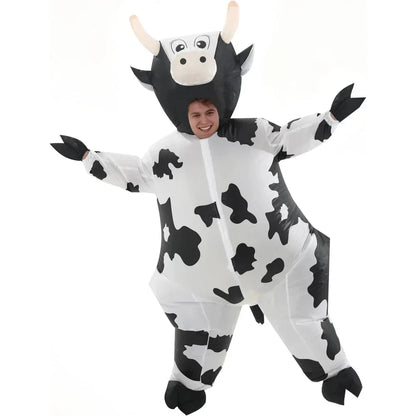 Halloween Costumes Adult Inflatable Funny Cow Outfit