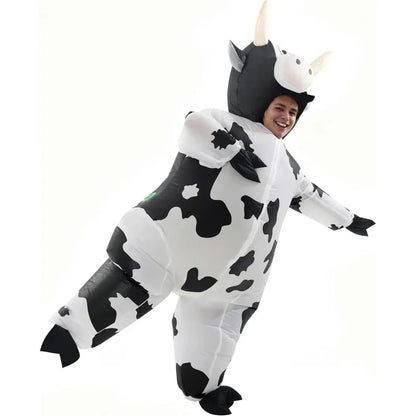 Halloween Costumes Adult Inflatable Funny Cow Outfit