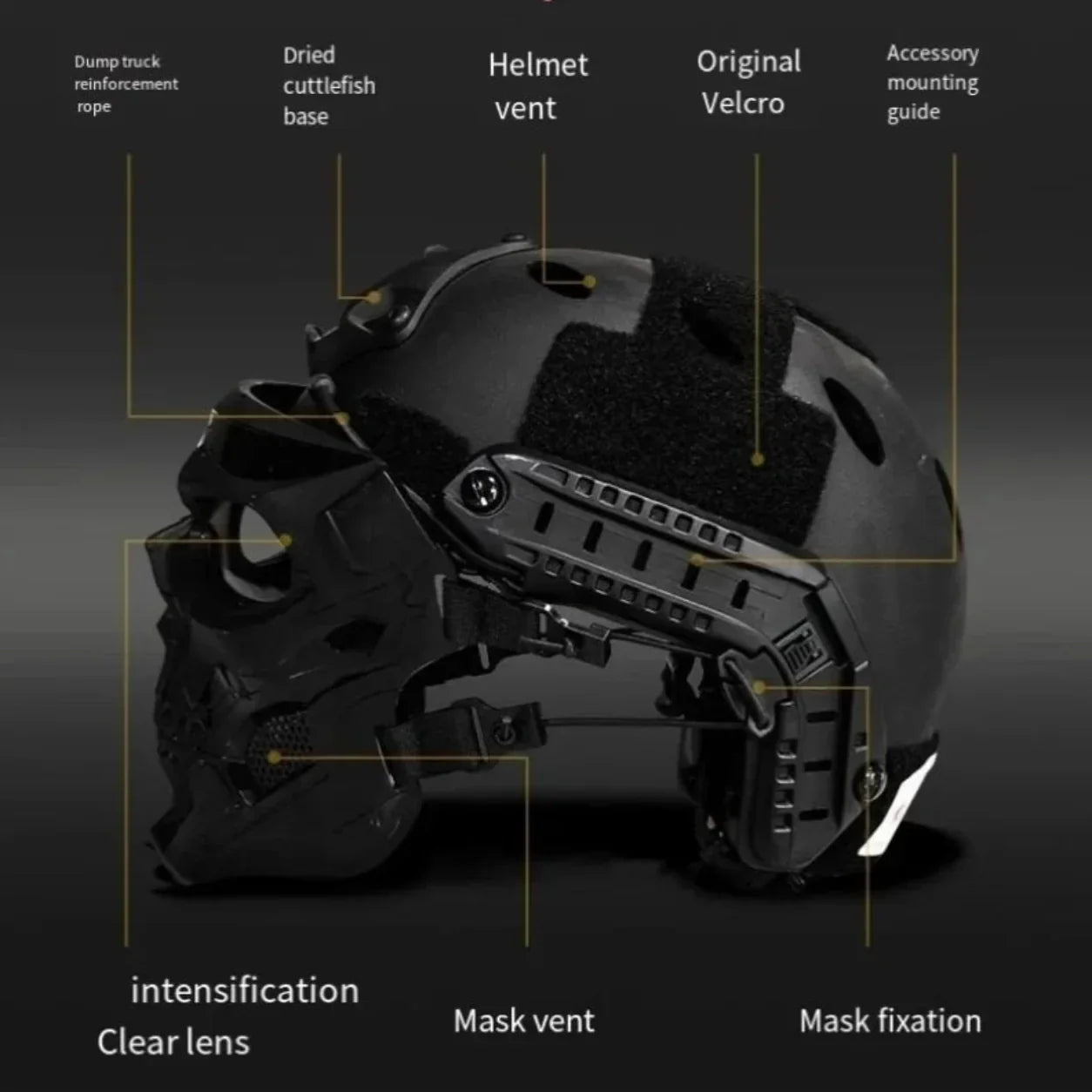 Halloween Mask Skull Tactical Helmet Outdoor Gear