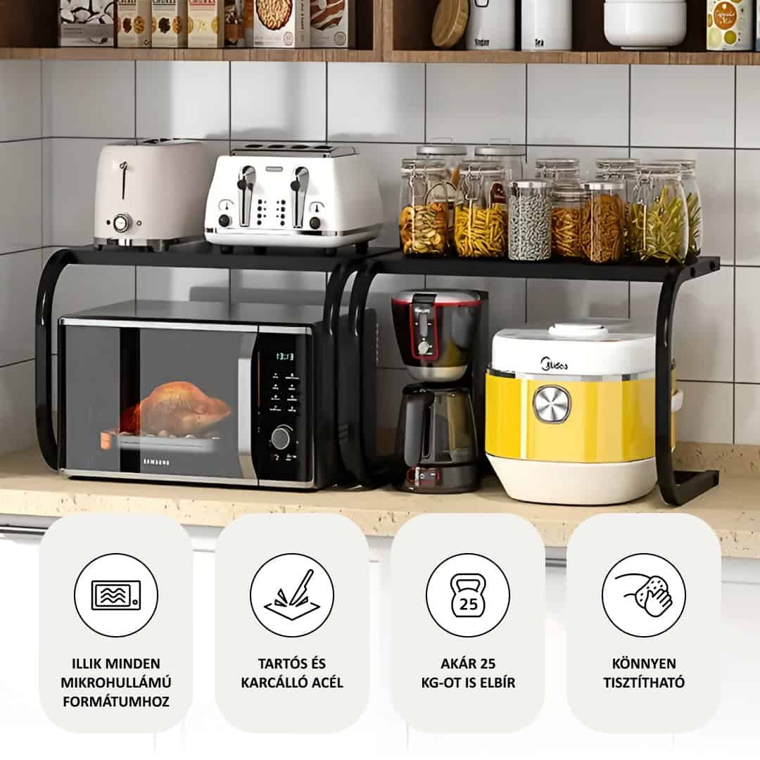 Kitchen shelf for worktop - More space without drilling