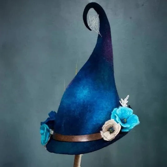 Halloween Party Witch Hat with Adjustable Fit for Costume and Decorative Use