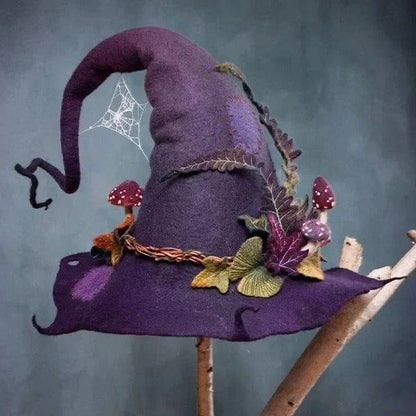 Halloween Party Witch Hat with Adjustable Fit for Costume and Decorative Use
