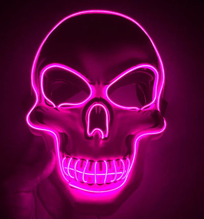 LED Skeleton Mask for Halloween and Costume Events