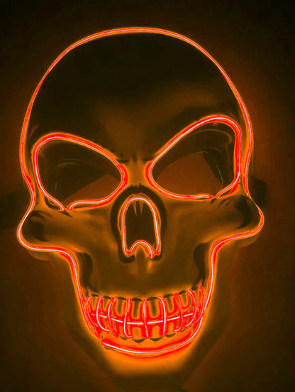 LED Skeleton Mask for Halloween and Costume Events