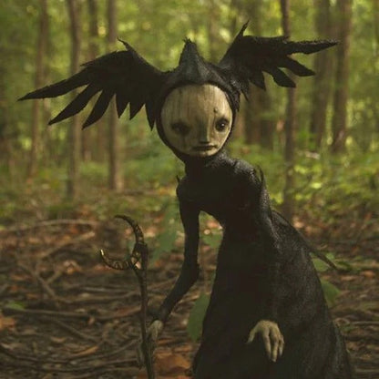 Dark Witch Sculpture Decorative Figure for Halloween Display