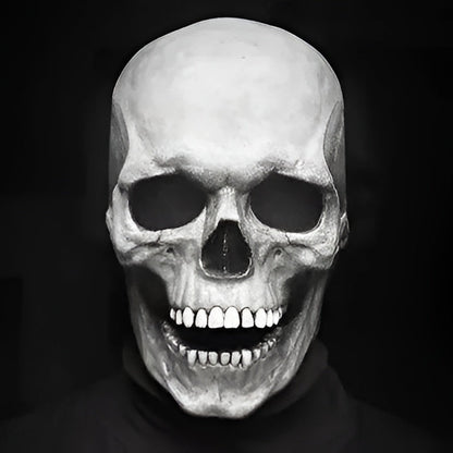 Articulated Human Skeleton Mask Full Head Latex Skull with Moving Jaw for Costume Parties Cosplay Horror Events Haunted Houses Adults Unisex | Thomler