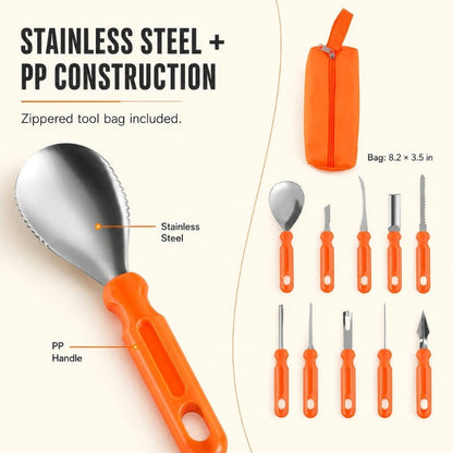 36 Pcs Pumpkin Carving Kit with 4 Candles Lights & 20 Pumpkin Stencils
