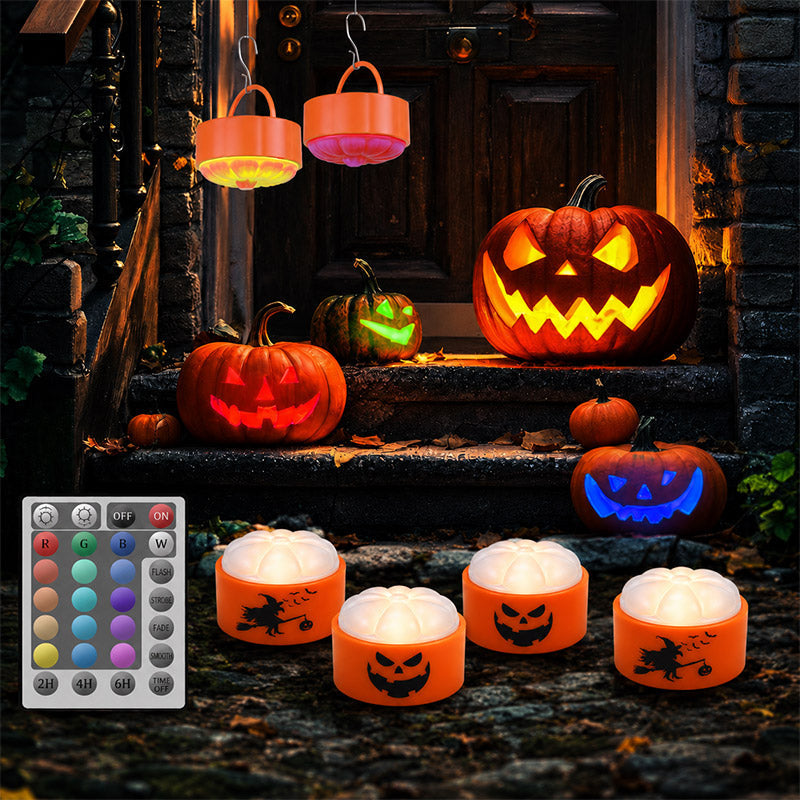 36 Pcs Pumpkin Carving Kit with 4 Candles Lights & 20 Pumpkin Stencils