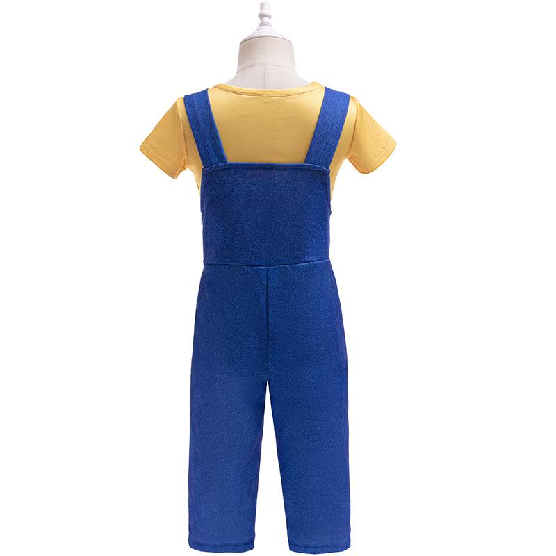 Boys Costume Yellow shirt and Denim overalls Kids Costumes Halloween Costumes