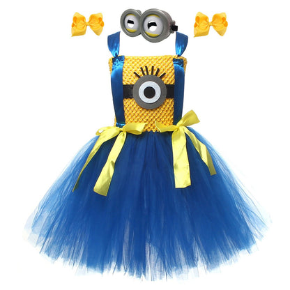 Kids Costumes Yellow and Purple Tutu Dress with Iconic Goggles