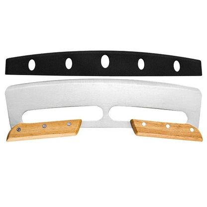 Large pizza cutter with curved stainless steel knife (35 cm) - Bruno