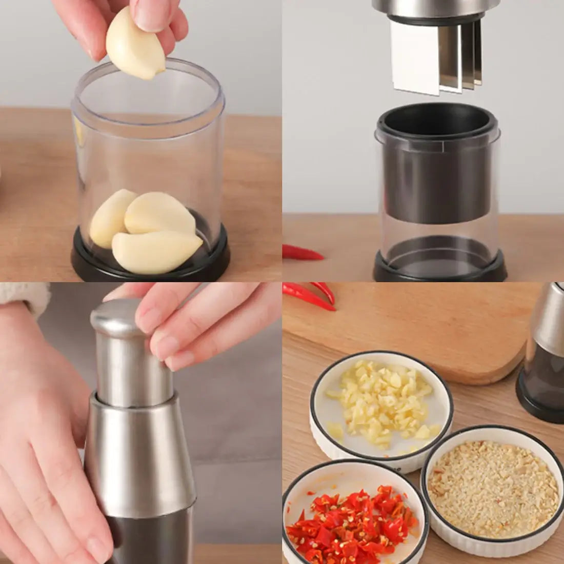 Manual stainless steel vegetable cutters - ChefChop Pro
