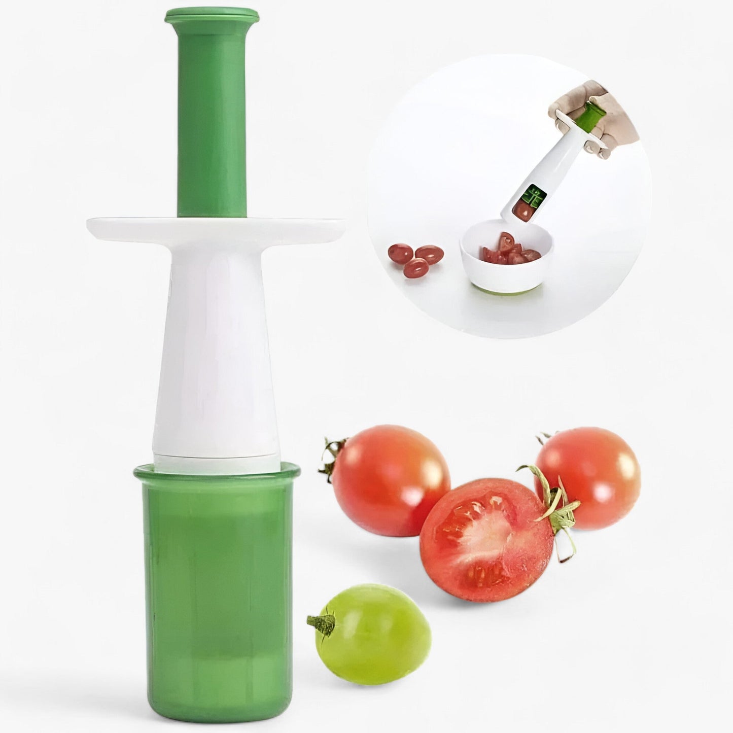 Tomato slicer for effortless fruit preparation - CherryMate