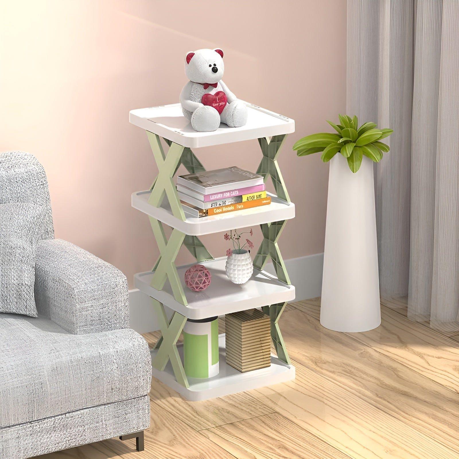 Shoe rack foldable with 3-7 layers